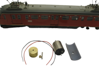 micromotor HTR001F HO motor ombouwset voor Trix 1530-1532 Adler 2202 BR 24 u.a.