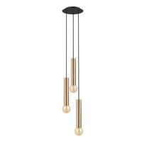 Lyora 3-lichts hanglampBaton goud - 7855