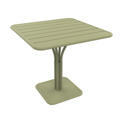 Fermob Luxembourg tuintafel kolom 80x80 cm Willow Green