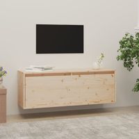 Wandkast 100x30x35 cm massief grenenhout