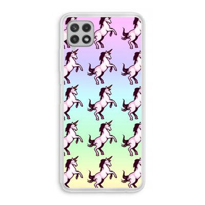 Musketon Unicorn: Samsung Galaxy A22 4G Transparant Hoesje