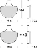 TRW remblokken "mcb 548 brake pad mcb 548 organic standard
