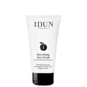 Skincare smoothing face scrub