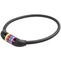 M-Wave cijfer-kabelslot silicone zwart 65cm12mm