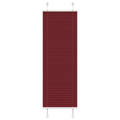Pliss rolgordijn 50x100 cm stofbreedte 49,4 cm bordeauxrood