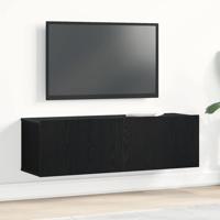 TV-kasten Zwart eiken 100 x 30 x 30 cm Bewerkt hout