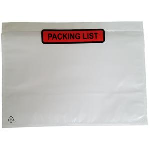 1000 Paklijstenveloppen A5 225x165mm Packing List PP
