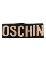 Moschino bandeau en maille intarsia - Noir