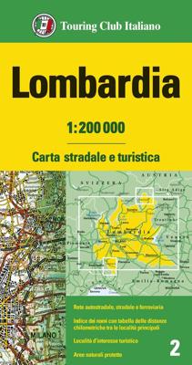 Fietskaart - Wegenkaart - landkaart 2 Lombardije | Touring Club Italiano