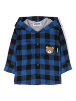 Moschino Kids chemise à carreaux vichy - Noir