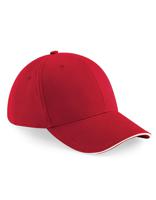 Beechfield CB20 Athleisure 6 Panel Cap - Classic Red/White - One Size