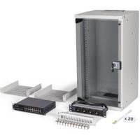 Digitus 10 network bundle, 12U cabinet and equipment, gr Grijs