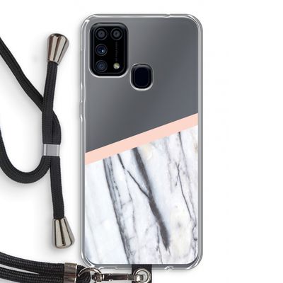 A touch of peach: Samsung Galaxy M31 Transparant Hoesje met koord
