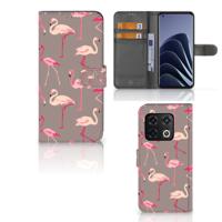 OnePlus 10 Pro | Telefoonhoesje | Met pasjeshouder | Flamingo