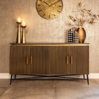 Richmond Dressoir 'Ironville' 160cm, kleur goud / zwart marmer