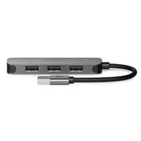 Nedis USB-Hub | USB-A Male | 4x USB A Female | 4-Poorts poort(en) | USB 2.0 / USB 3.2 Gen 1 | USB Gevoed - CCGB61210GY01 - thumbnail
