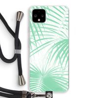 Palmbladeren: Pixel 4 XL Transparant Hoesje met koord