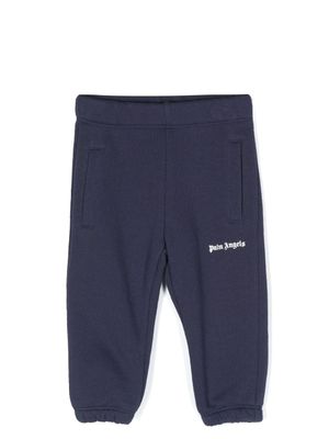 Palm Angels Kids pantalon de jogging à logo imprimé - Bleu