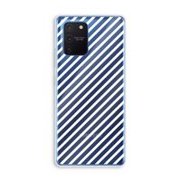 Strepen zwart-wit: Samsung Galaxy Note 10 Lite Transparant Hoesje