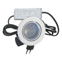 Led inbouwspot Wit 4 Watt - 2700K - Dimbaar - met trafo