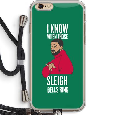 Sleigh Bells Ring: iPhone 6 PLUS / 6S PLUS Transparant Hoesje met koord