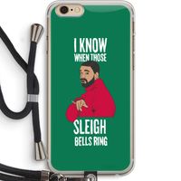 Sleigh Bells Ring: iPhone 6 PLUS / 6S PLUS Transparant Hoesje met koord