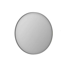 INK SP15 Spiegel Rond Geborsteld RVS Aluminium Kader 80 x 3,5 cm