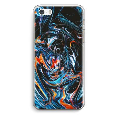 Black Unicorn: iPhone 5 / 5S / SE Transparant Hoesje