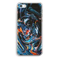 Black Unicorn: iPhone 5 / 5S / SE Transparant Hoesje
