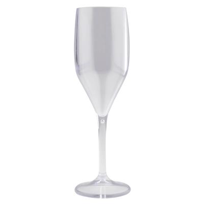 Champagneglazen/prosecco flutes - van onbreekbaar kunststof - transparant - 150 ml - Picknick