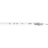 Interkabel AC 48-100 Coaxkabel Buitendiameter: 6.90 mm 75 Ω 100 dB Wit 100 m