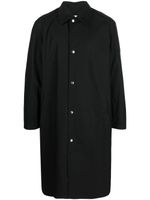 Jil Sander manteau à logo imprimé - Noir