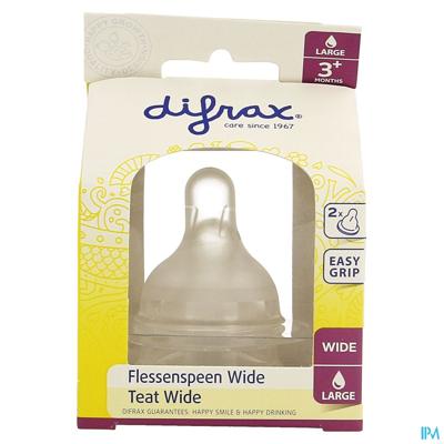 Difrax Flessenspeen Natural Wide Large 678