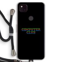 Retro: Pixel 4a 5G Transparant Hoesje met koord Retro: Pixel 4a 5G Transparant Hoesje met koord