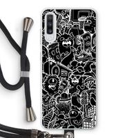 Vexx Black City : Samsung Galaxy A70 Transparant Hoesje met koord
