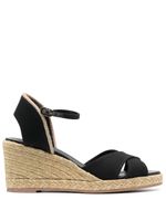 Stuart Weitzman espadrilles Mirela 80 mm à bout ouvert - Noir