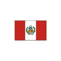 Vlag Peru 90 x 150 cm feestartikelen - Landen thema supporter decoratie artikelen - met ringen