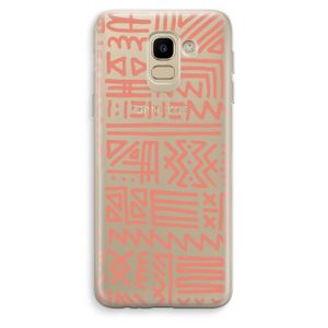 Marrakech Pink: Samsung Galaxy J6 (2018) Transparant Hoesje