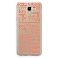 Marrakech Pink: Samsung Galaxy J6 (2018) Transparant Hoesje