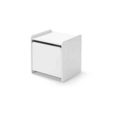 2e Halve Prijs Leen Bakker - Vipack Nachtkastje Kiddy - 1 Deur - MDF - Wit - 36x40x41 Cm
