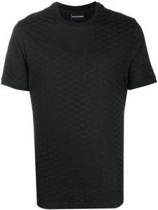 Emporio Armani t-shirt à design texturé - Noir