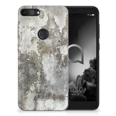 Alcatel 1S (2019) | TPU | Siliconen hoesje | Beton Print