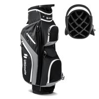 Golf Trolley Tas Golftas met 14 Vakken 9 Zakken Koeltas Schoenenvak Grijs