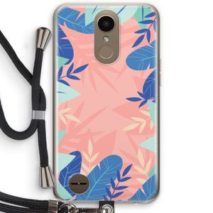 Tropisch: LG K10 (2017) Transparant Hoesje met koord