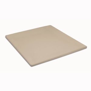 Damai Topper Hoeslaken Biologisch Katoen Satijn - taupe 80x210cm