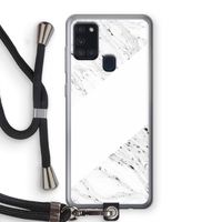 Biggest stripe: Samsung Galaxy A21s Transparant Hoesje met koord
