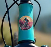 Leuke zomer fiets sticker