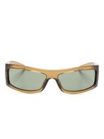 Gucci Eyewear lunettes de soleil à monture rectangulaire - Marron