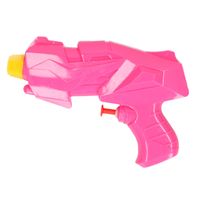 1x Mini waterpistooltje/waterpistolen 15 cm roze   -