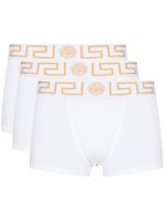 Versace boxer à bords Greca - Blanc - thumbnail